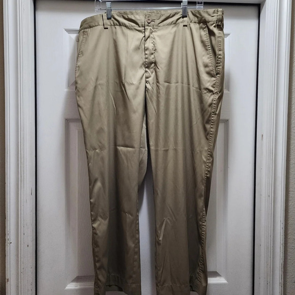 Nike Dri-Fit Golf Pants Men's 40x30 Tan Khaki Straight Leg 40 X 30 - Picture 3 of 11